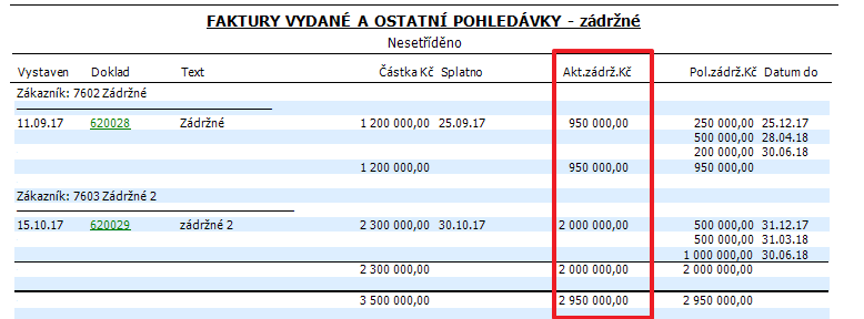 Sestava Zádržné