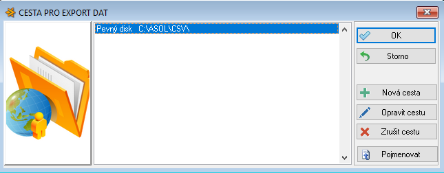Cesta pro export